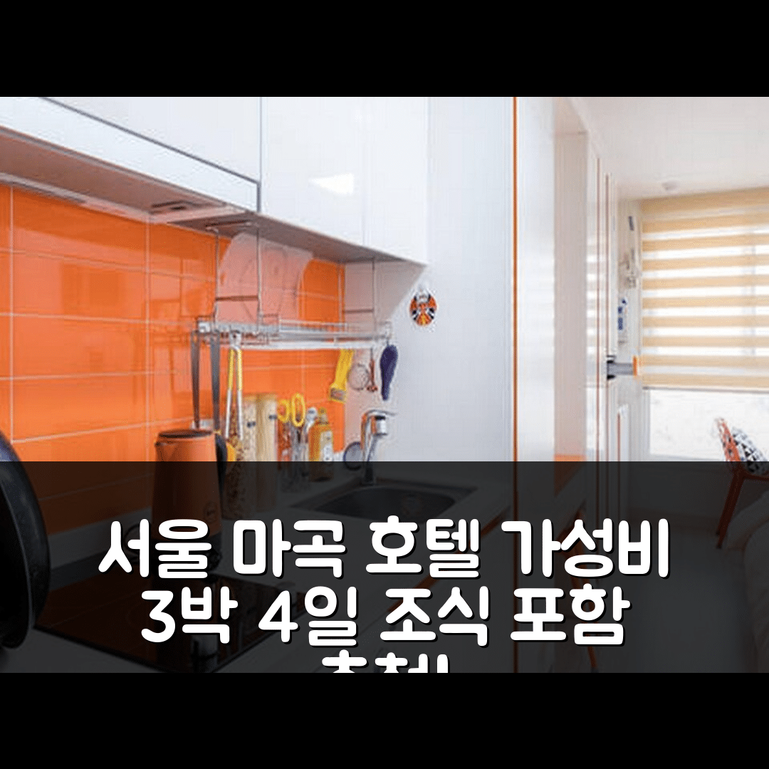 서울 숙소 여행 호텔 추천 써니 2 마곡 뉴 빌드 메트로9 | 3박 4일 가성비 좋은 위치와 조식 정보 7가지