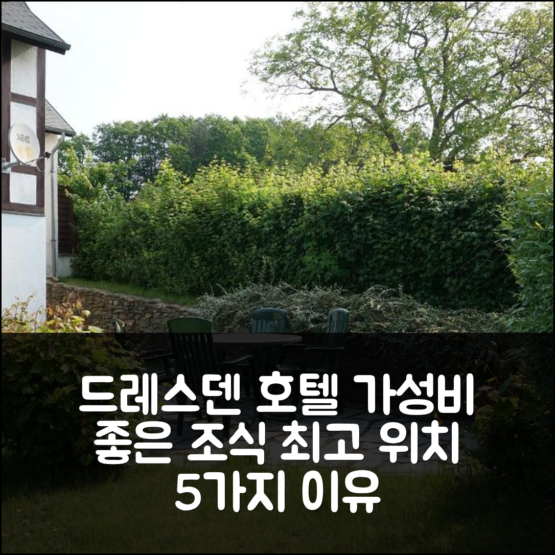 드레스덴 숙소 여행 호텔 추천 페어리바운헨 체오르네보흐블릭 | 가성비 우수 조식과 위치가 매력적인 5가지 이유