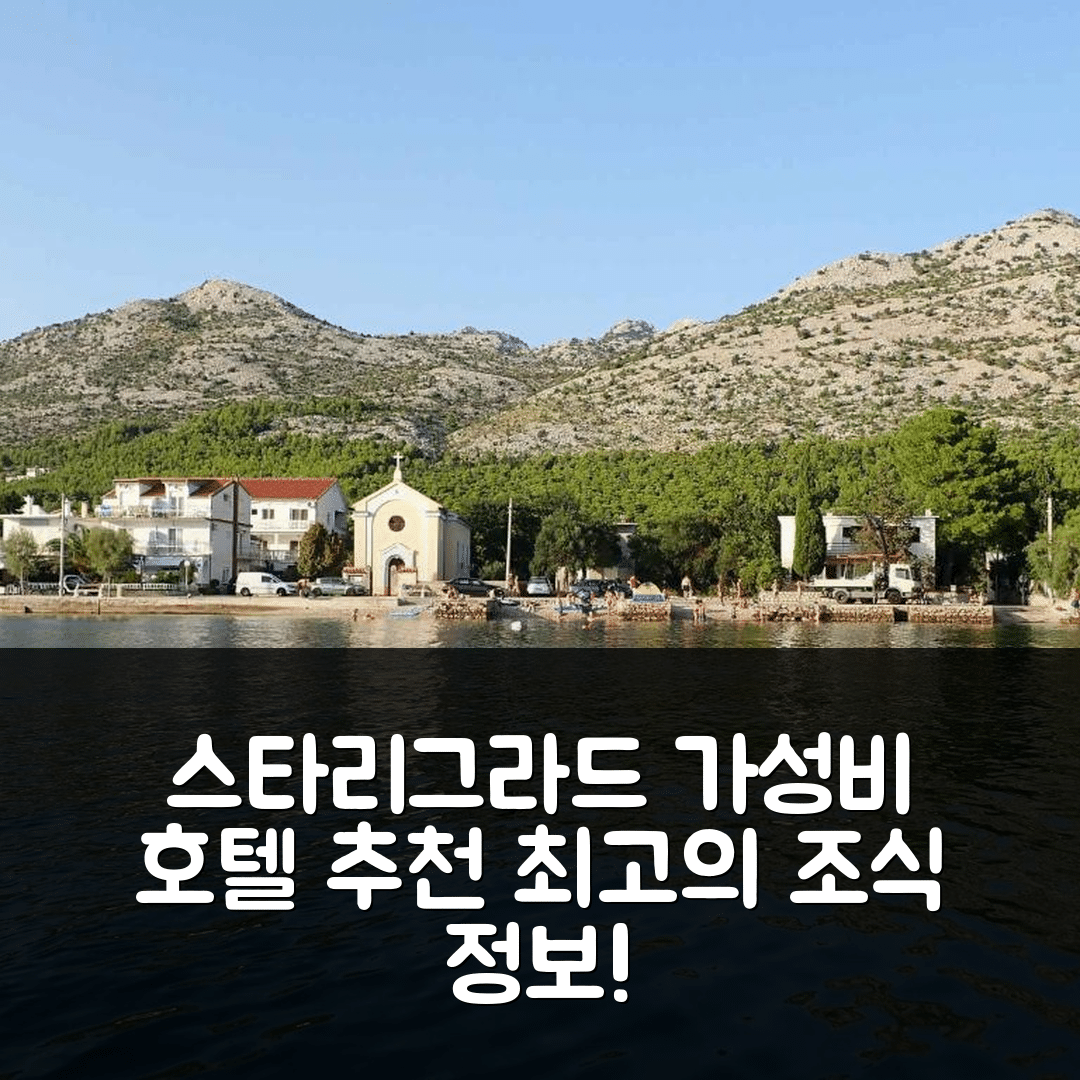 스타리그라드 숙소 여행 호텔 추천 아파트 인 스타리그라드-팍레니차 | 3가지 가성비와 조식 정보로 최적의 휴식 제공