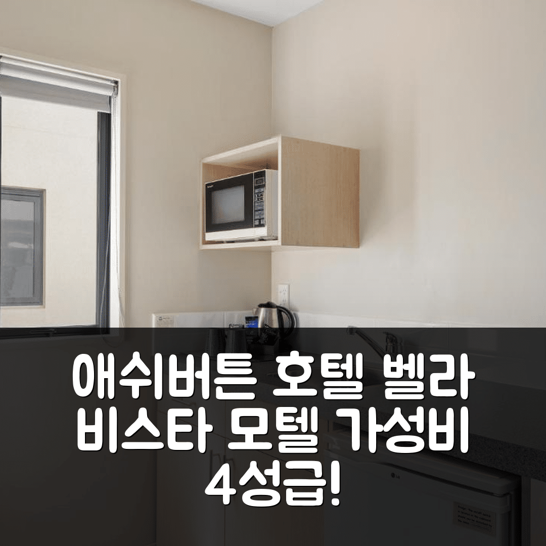 애쉬버튼 숙소 여행 호텔 추천 벨라 비스타 모텔 | 가성비 뛰어난 4성급 조식과 수영장 정보 5가지