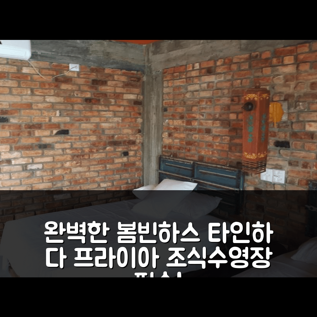 봄빈하스 숙소 여행 호텔 추천 타인하 다 프라이아 아파트호텔 | 조식과 수영장으로 완벽한 5가지 이유