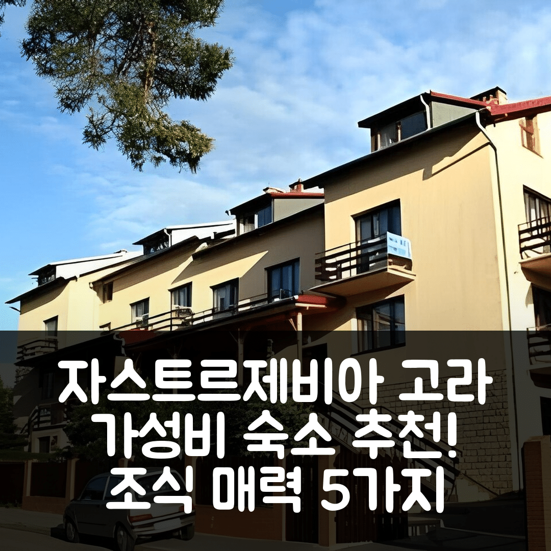 자스트르제비아 고라 숙소 여행 호텔 추천 돔 위포츠지노위 아르카 | 가성비 좋은 위치와 조식이 매력적인 5가지 이유