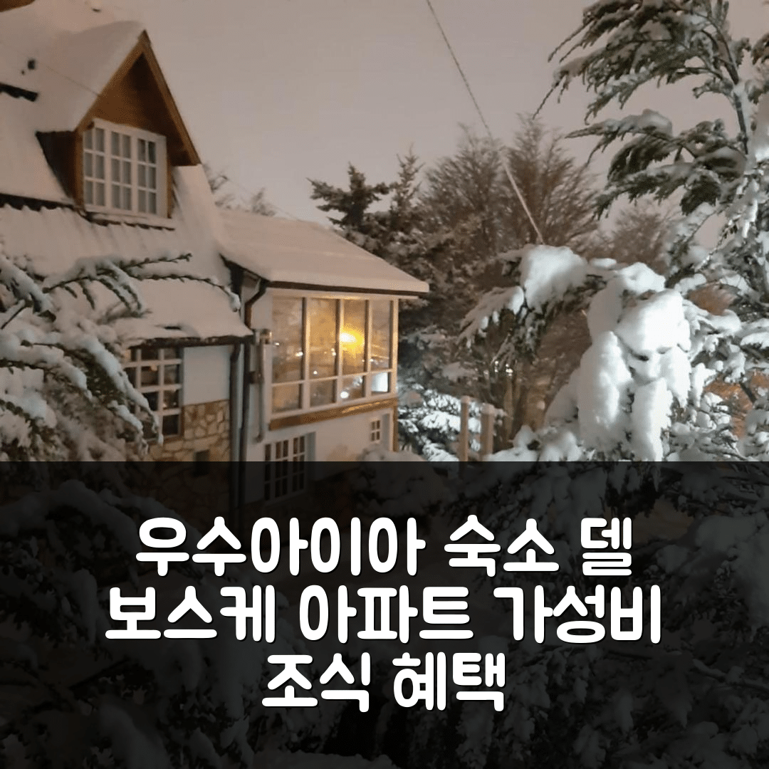 우수아이아 숙소 여행 호텔 추천 델 보스케 487 아파트먼트 | 가성비 좋은 위치와 조식 혜택 5가지