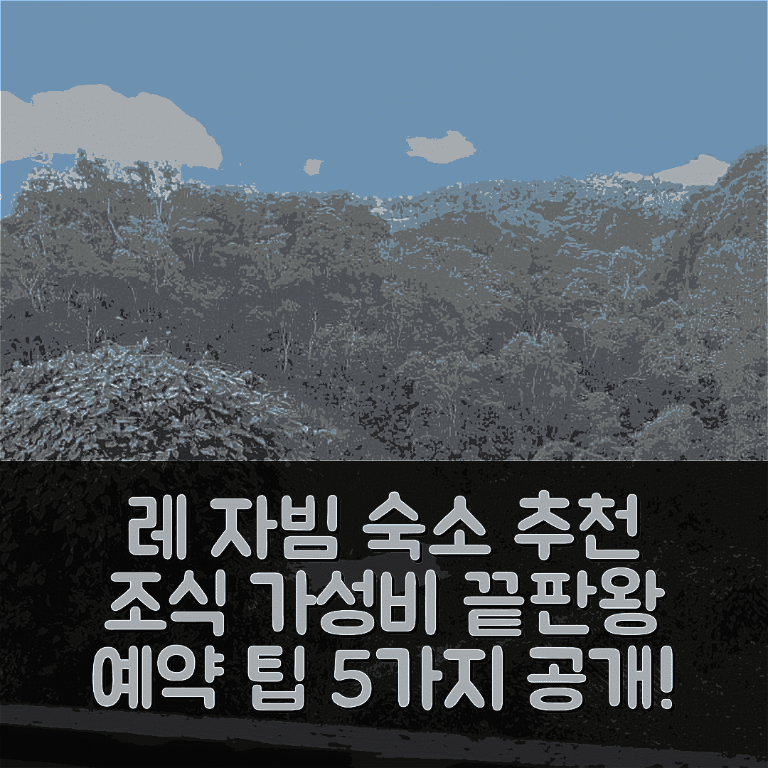 레 자빔 숙소 여행 호텔 추천 아파트멘 루미뇌 56 | 조식과 가성비 뛰어난 위치 및 예약 팁 5가지